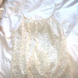 White lace top